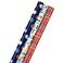 Hallmark Birthday Wrapping Paper Bundle with Cut Lines on Reverse 3Pack 55 sq ft ttl Bright and Holographic Prints and Patterns in Red Blue Yellow White and More