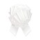 BERWICK Berwick Offray 25 Wide Ribbon Pull Bow 8 Diameter with 20 Loops White