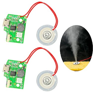 tingbowie 2 Pack Atomization Disc mist maker Ultrasonic Atomization Module Ultrasonic fogger DIY Humidifier with PCB 5V