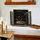 Deco 79 Metal Scroll Fireplace Screen Foldable Arched 3 Panel with Fleur De Lis Accents 52 x 1 x 31 Black