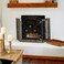 Deco 79 Metal Scroll Fireplace Screen Foldable Arched 3 Panel with Fleur De Lis Accents 52 x 1 x 31 Black