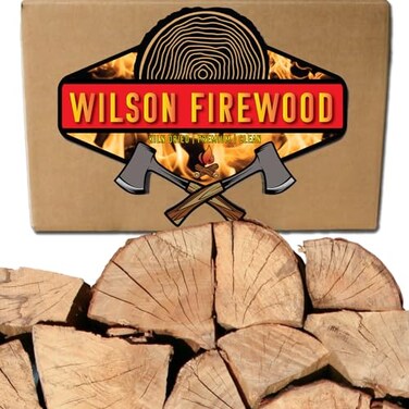 Wilson Maple Split Firewood Seasoned Natural Kiln Dried Fireplace Fire Pit Bonfire Logs Regular