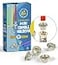Ner Mitzvah Hanukkah Mini Candle Holders Disposable Liner Inserts for Candle Menorah Drip Guard Foil Cups 44 Count Mini