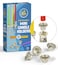 Ner Mitzvah Hanukkah Mini Candle Holders Disposable Liner Inserts for Candle Menorah Drip Guard Foil Cups 44 Count Mini