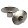 Ner Mitzvah Reusable Metal Candlestick Liners and Drip Guards Medium Nickel Plated Candle Holder Protector Bobeches Silver 2 Pack