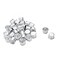 Coshar 30pcs Candle Holders Candlestick Holder Cup Candle Drip Protectors Empty Case for Candle Making Multi Choices 27x19mm Silver