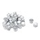 Coshar 30pcs Candle Holders Candlestick Holder Cup Candle Drip Protectors Empty Case for Candle Making Multi Choices 27x19mm Silver