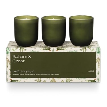 Illume Candle Trio Gift Set Balsam Cedar