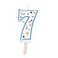 PME Blue Number 7 Candle