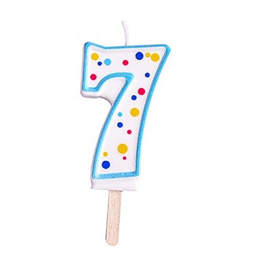 PME Blue Number 7 Candle