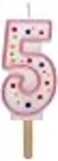 PME Pink Number 5 Candle