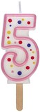 PME Pink Number 5 Candle