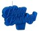 Papyrus Happy Birthday Candle Blue 1Count