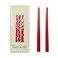 Zest Candle 12Piece Taper Candles 10Inch Ruby Red
