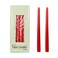 Zest Candle 12Piece Taper Candles 10Inch Ruby Red