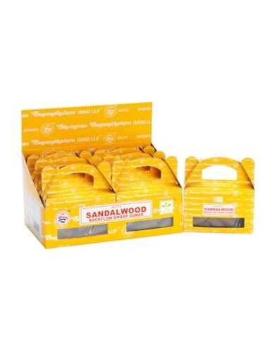 Satya Sandalwood Backflow Incense Cones