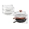 Deco Brothers 3Tier Counter and Cabinet Corner Shelf Organizer 2 Pack Chrome