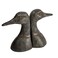 Creative Co-Op Creative CoOp Decorative Distressed Cast Metal Duck Head Bookends Black Set of 2