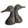 Creative Co-Op Creative CoOp Decorative Distressed Cast Metal Duck Head Bookends Black Set of 2