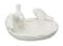 Creative Co-Op Creative CoOp Ceramic Leaf Dish with Birds