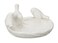 Creative Co-Op Creative CoOp Ceramic Leaf Dish with Birds