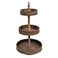Creative Co-Op Decorative Wood Tin 3 Tier Tray