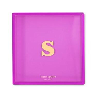 kate spade new york Initial Decorative Initial Tray Personalized Acrylic Vanity Letter Tray Just Mine S