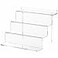 NIUBEE Acrylic Riser Display Shelf Clear Display Stand for Amiibo Funko POP Figures4 Tier Cupcakes Stand Perfume Organizer and Storage 9 Inch Small
