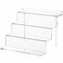 NIUBEE Acrylic Riser Display Shelf Clear Display Stand for Amiibo Funko POP Figures4 Tier Cupcakes Stand Perfume Organizer and Storage 9 Inch Small