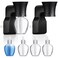 Patelai 2 Pieces Wall Plugin Diffuser Fragrance Plug with 4 Pieces Empty Bottles for Spreading Essential Oils Home Bathroom Black