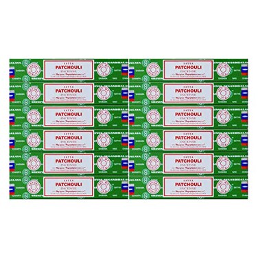 Satya Nag Champa Patchouli Incense Sticks 12 Count