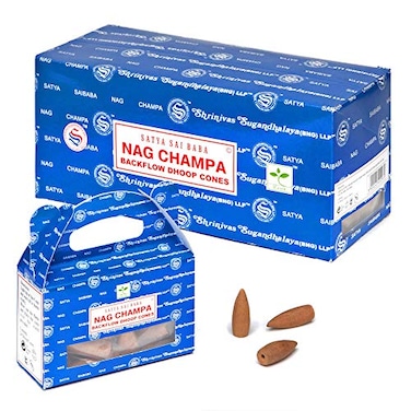Satya B6 Nag Champa Backflow Dhoop Cones by