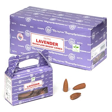 Satya 6pc Display Backflow Cones 24pc BoxLavender