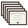 upsimples Certificate Frame with High Definition Glass 85 by 11 Picture Diploma Document Frames for Wall and TabletopMahogany 5 Pack