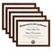 upsimples Certificate Frame with High Definition Glass 85 by 11 Picture Diploma Document Frames for Wall and TabletopMahogany 5 Pack