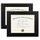 upsimples 11x14 Diploma Frame Certificate Degree Document Frame with High Definition Glass 85 x 11 with Mat for Wall and Tabletop Black 2 Pack