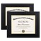 upsimples 11x14 Diploma Frame Certificate Degree Document Frame with High Definition Glass 85 x 11 with Mat for Wall and Tabletop Black 2 Pack