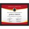 Icona Bay 85x11 Black Certificate Frame Modern Style Engineered Wood Document Frame Table Top or Wall Mount Bliss Collection