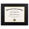 upsimples 11x14 Diploma Frame Certificate Degree Document Frame with High Definition Glass 85 x 11 with mat for Wall and Tabletop Black Double Mat 1 Pack