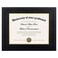 upsimples 11x14 Diploma Frame Certificate Degree Document Frame with High Definition Glass 85 x 11 with mat for Wall and Tabletop Black Double Mat 1 Pack