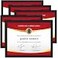 Icona Bay 85x11 Certificate Frames Black 5 Pack Modern Style Engineered Wood Document Frames Table Top or Wall Mount Bliss Collection