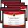 Icona Bay 85x11 Certificate Frames Black 5 Pack Modern Style Engineered Wood Document Frames Table Top or Wall Mount Bliss Collection