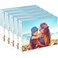 HELPLEX Acrylic Frame 5 Pack 5x7 Acrylic Picture Frames 24mm Thicker Frameless Clear Frame Double Sided Magnetic Frame Free Standing Desktop Display Stand