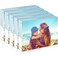 HELPLEX Acrylic Frame 5 Pack 5x7 Acrylic Picture Frames 24mm Thicker Frameless Clear Frame Double Sided Magnetic Frame Free Standing Desktop Display Stand