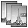 upsimples 12x16 Picture Frame Black 3 Pack ScratchProof Poster Frames 12 x 16 for Photo Gallery SlideIn Strips Horizontal or Vertical Wall Mounting