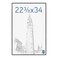 MCS Original Poster Frame 22375x34 Black Lightweight Vertical Horizontal Wall Hanging Large Picture Frame for Posters Art Prints Gallery Wall 1Pack