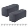uxcell 2pcs Stretch Armrest Covers for ChairsSofas Couch Arm Covers with Twist Pin Furniture Protector Slipcovers Dark Grey