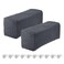 uxcell 2pcs Stretch Armrest Covers for ChairsSofas Couch Arm Covers with Twist Pin Furniture Protector Slipcovers Dark Grey