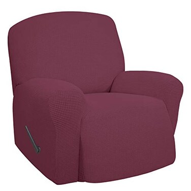 Easy-Going EasyGoing Oversized Recliner Chair Cover Stretch Sofa Slipcover ASH Rose