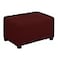 Easy-Going EasyGoing Stretch Ottoman Cover Folding Storage Stool Furniture Protector Soft Rectangle slipcover with Elastic BottomOttoman SmallWine